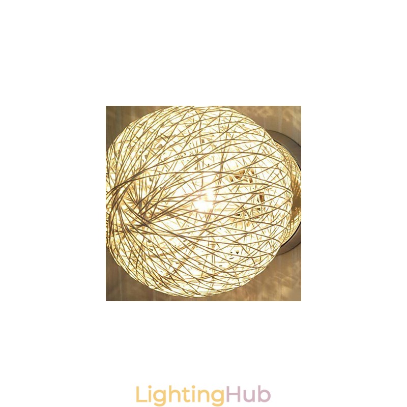 Modern Contemporary Lantern Globe Chrome Metal Flush Mount