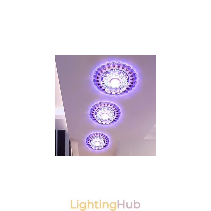 Crystal Ceiling Lamp Spotlight SMD 3W Creative Lamp Tube Light Colorful Color Dome Light