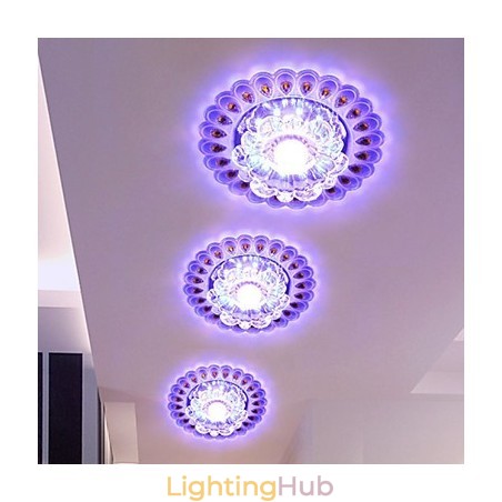 Crystal Ceiling Lamp Spotlight SMD 3W Creative Lamp Tube Light Colorful Color Dome Light