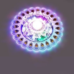 Crystal Ceiling Lamp Spotlight SMD 3W Creative Lamp Tube Light Colorful Color Dome Light