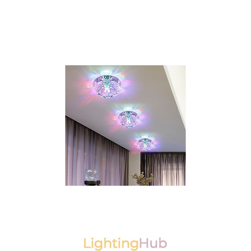 Crystal Ceiling Lamp Spotlight SMD 3W Creative Lamp Tube Light Colorful Color Dome Light
