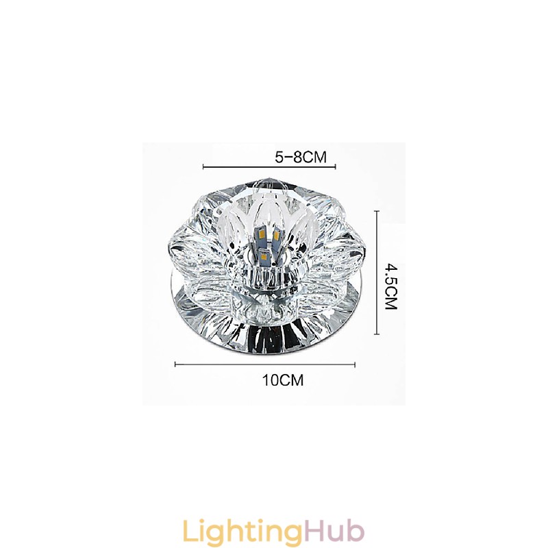 Crystal Ceiling Lamp Spotlight SMD 3W Creative Lamp Tube Light Colorful Color Dome Light