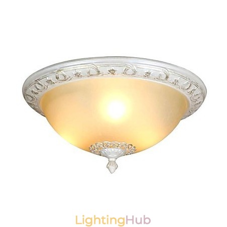 Retro Chrome Metal Flush Mount Retro Chrome Metal Flush Mount
