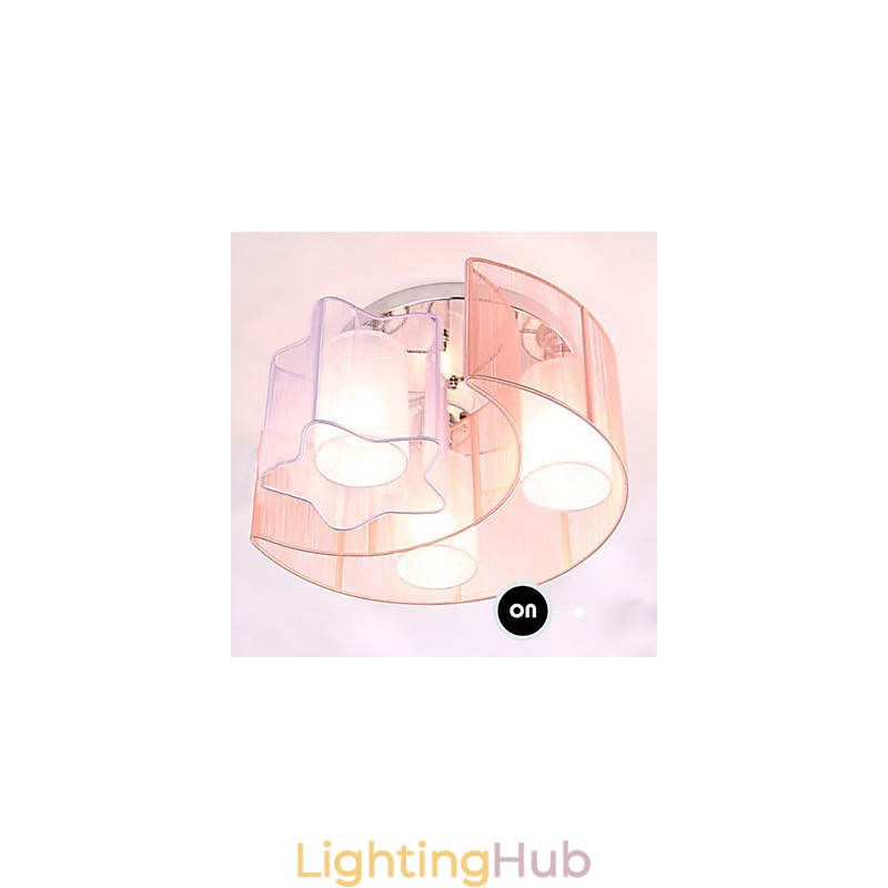 Drawing Line Romantic Stars The Moon Absorb Dome Light Lamp