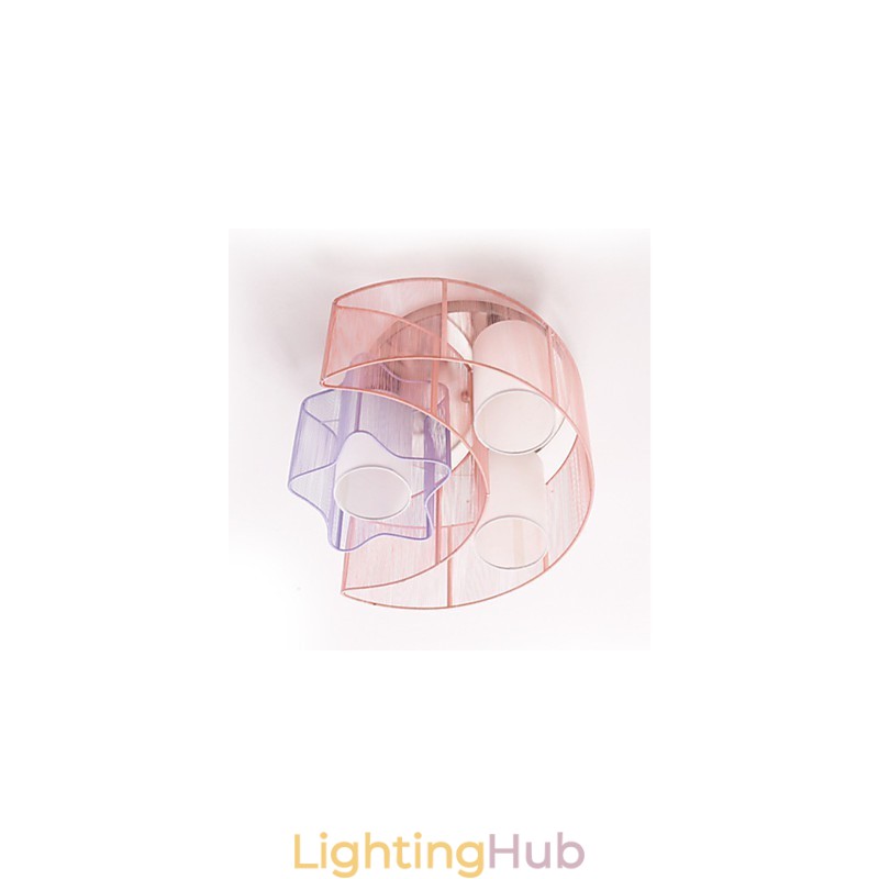 Drawing Line Romantic Stars The Moon Absorb Dome Light Lamp