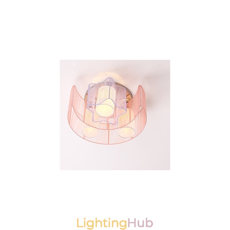 Drawing Line Romantic Stars The Moon Absorb Dome Light Lamp