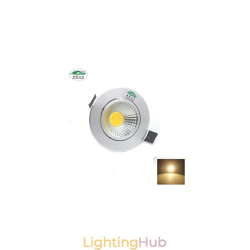 4PCS Zweihnder 3W 300Lm COB Ceiling Lamp Downlight Warm White Light