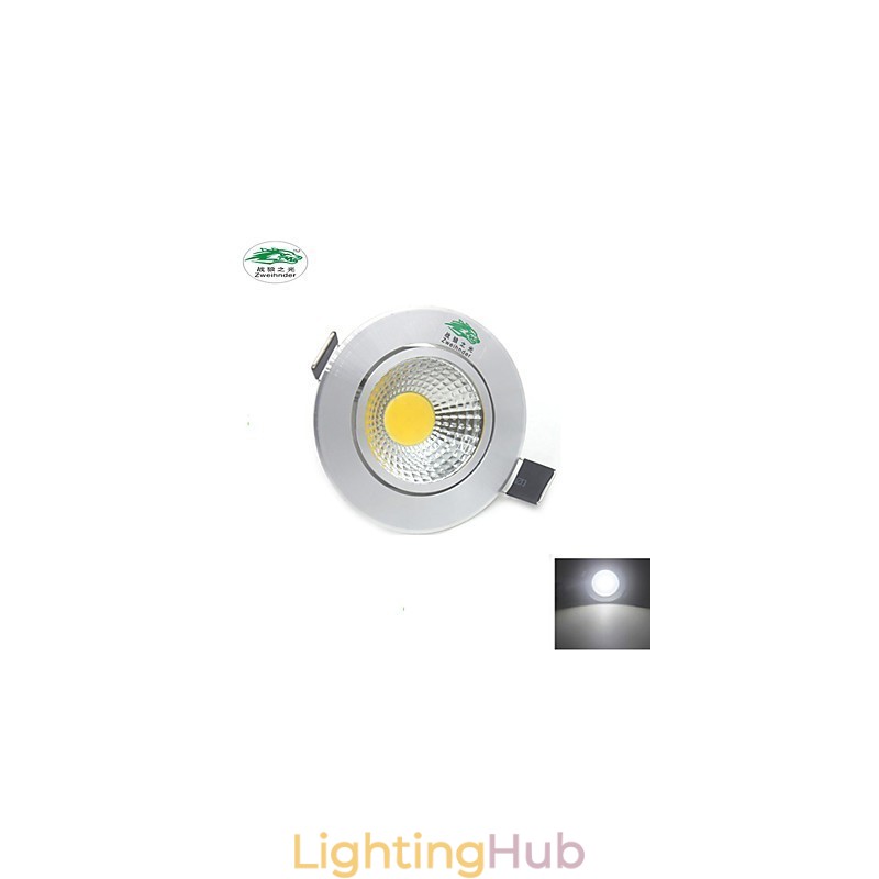 4PCS Zweihnder 3W 300Lm COB Ceiling Lamp Downlight Warm White Light