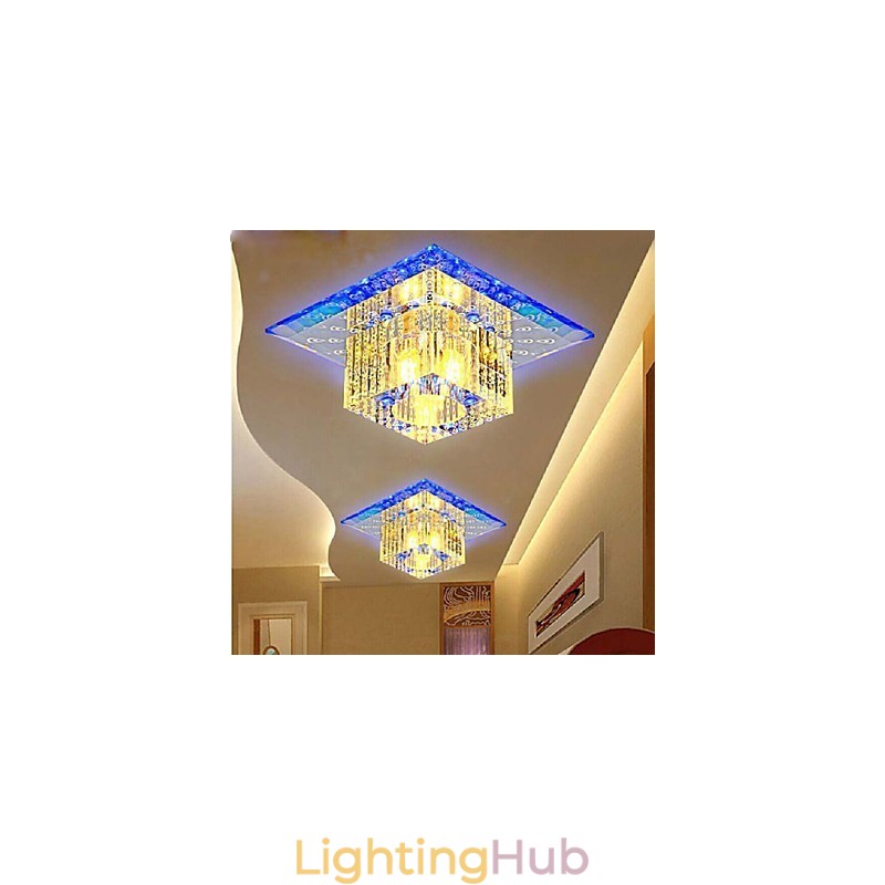 Mini Crystal Ceiling Lamp Spotlight SMD 3W Creative Lamp Tube Light Colorful Color Square Dome Light