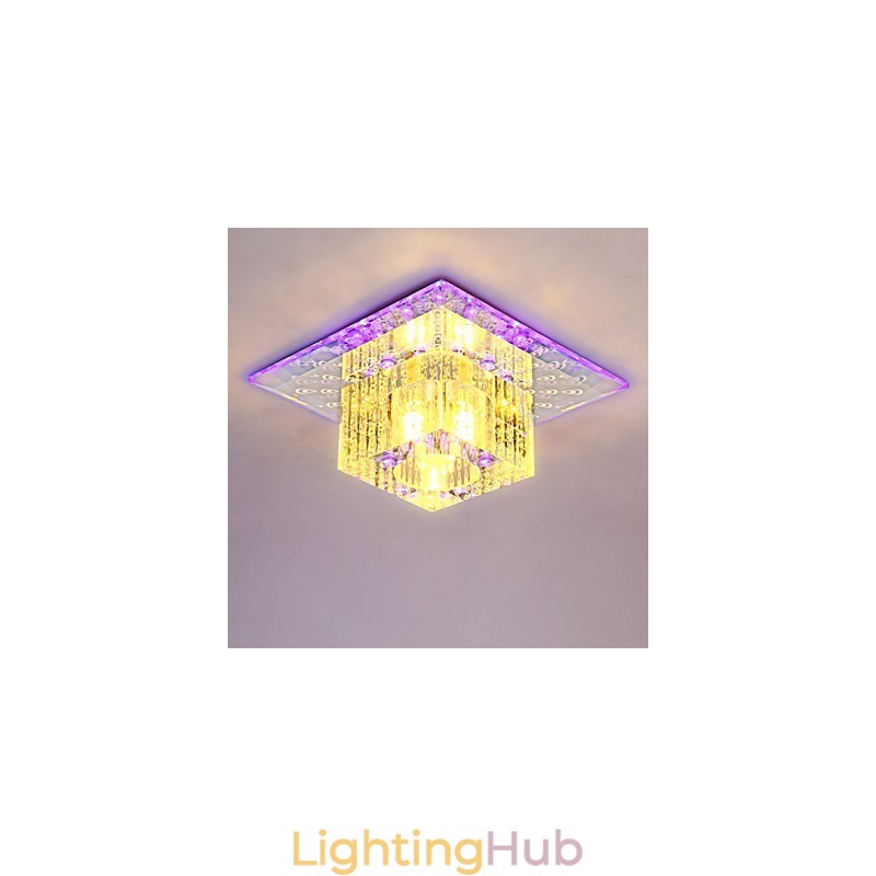 Mini Crystal Ceiling Lamp Spotlight SMD 3W Creative Lamp Tube Light Colorful Color Square Dome Light