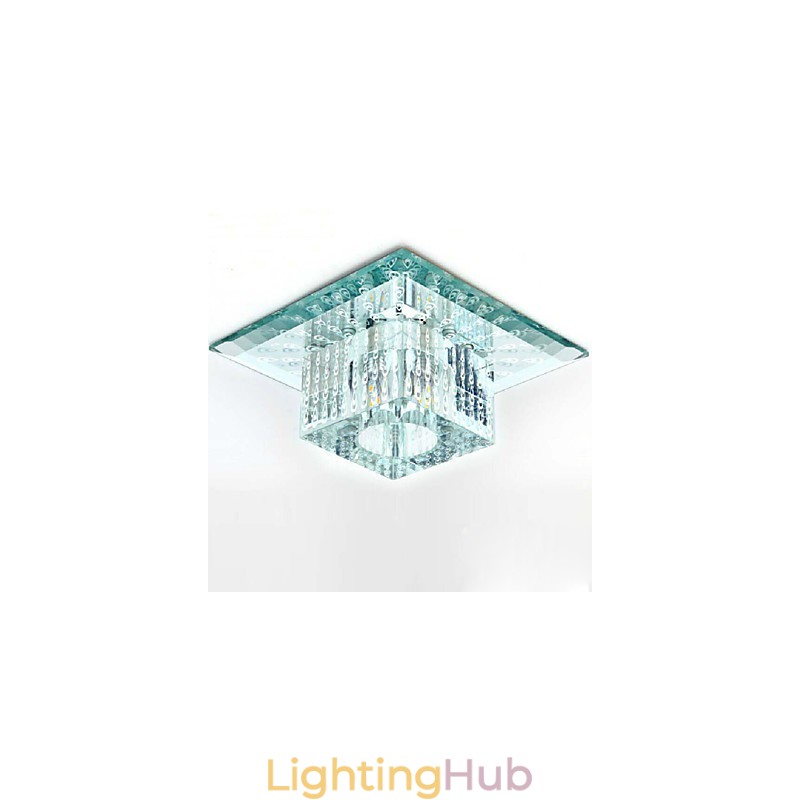 Mini Crystal Ceiling Lamp Spotlight SMD 3W Creative Lamp Tube Light Colorful Color Square Dome Light