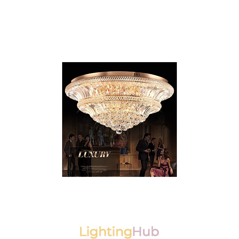 Modern Luxury 9Modern Crystal Ceiling Light Absorb Dome Light Diameter 80CM