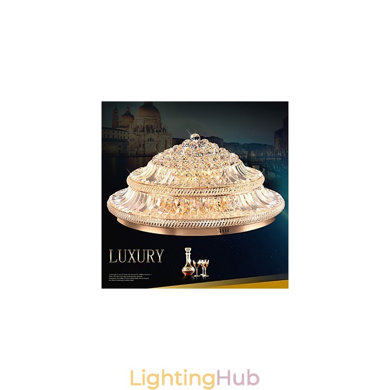 Modern Luxury 9Modern Crystal Ceiling Light Absorb Dome Light Diameter 80CM