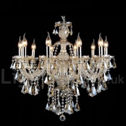 Cognac Crystal Color Pendant Light Crystal Modern Contemporary Traditional Classic Retro Lantern Country