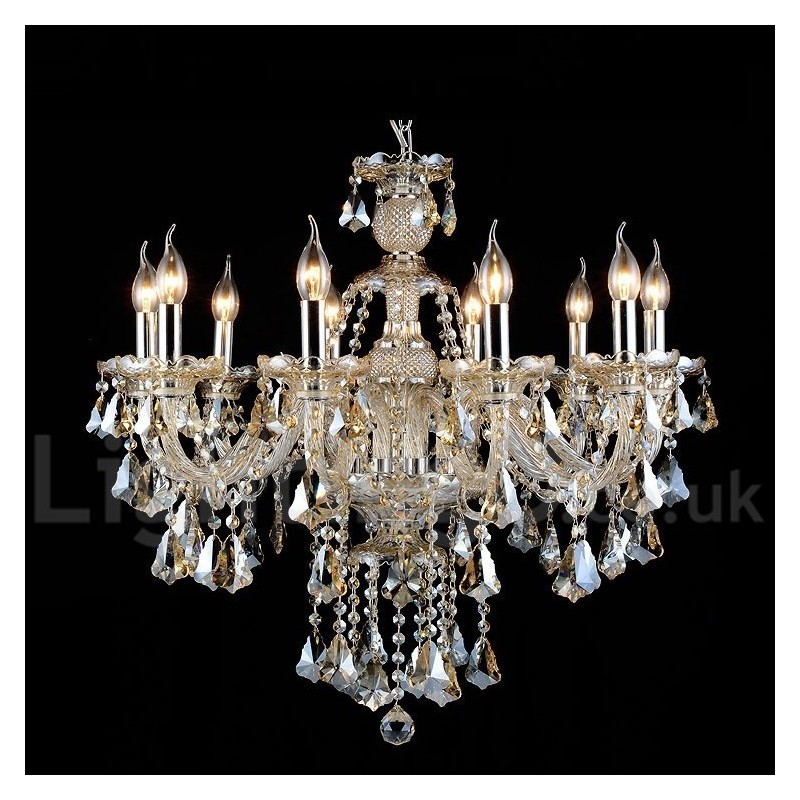 Cognac Crystal Color Pendant Light Crystal Modern Contemporary Traditional Classic Retro Lantern Country