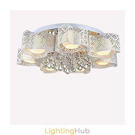 Flush Mount Crystal Modern Contemporary Metal Flush Mount Crystal Modern Contemporary Metal