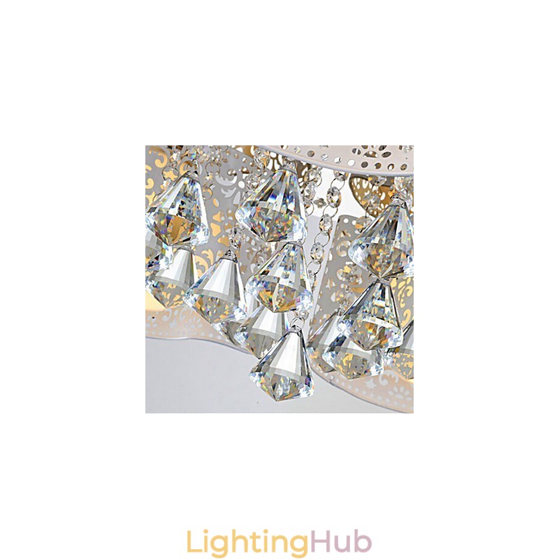 Flush Mount Crystal Modern Contemporary Metal