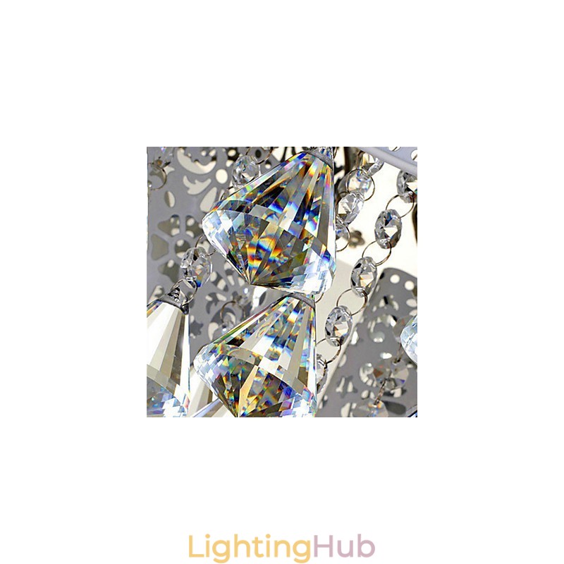 Flush Mount Crystal Modern Contemporary Metal