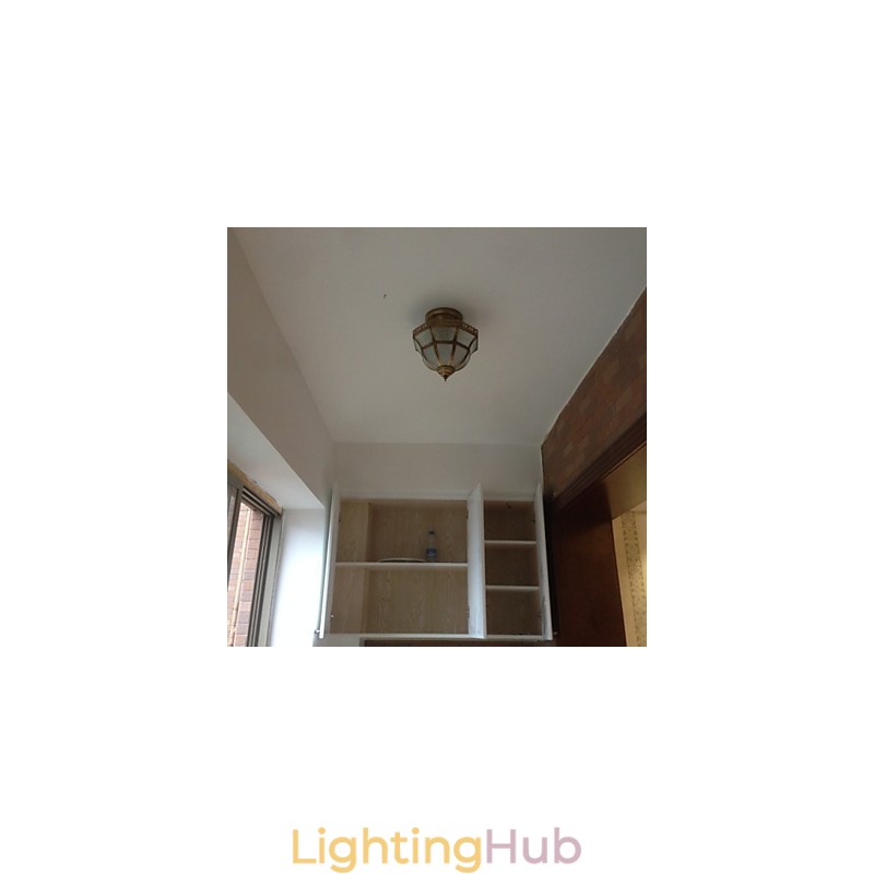 Traditional Classic Mini Style Brass Metal Flush Mount Spot Lights