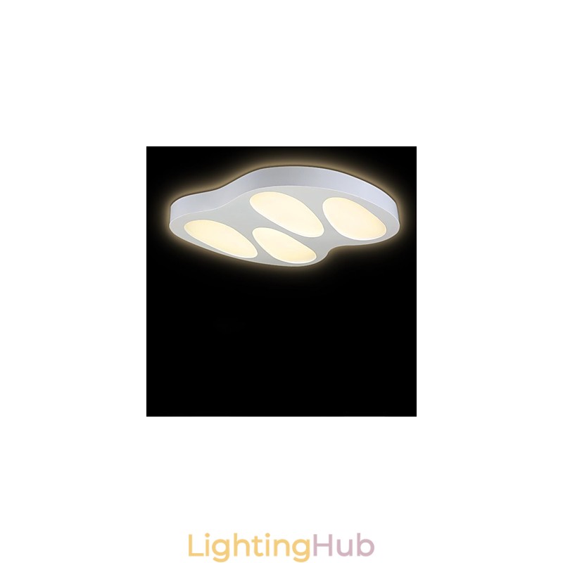 Flush Mount No Polar Light with Remote Control Modern Contemporary