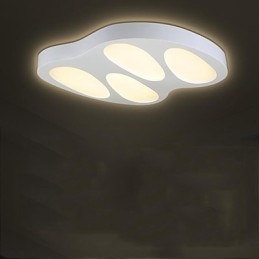 Flush Mount No Polar Light with Remote Control Modern Contemporary