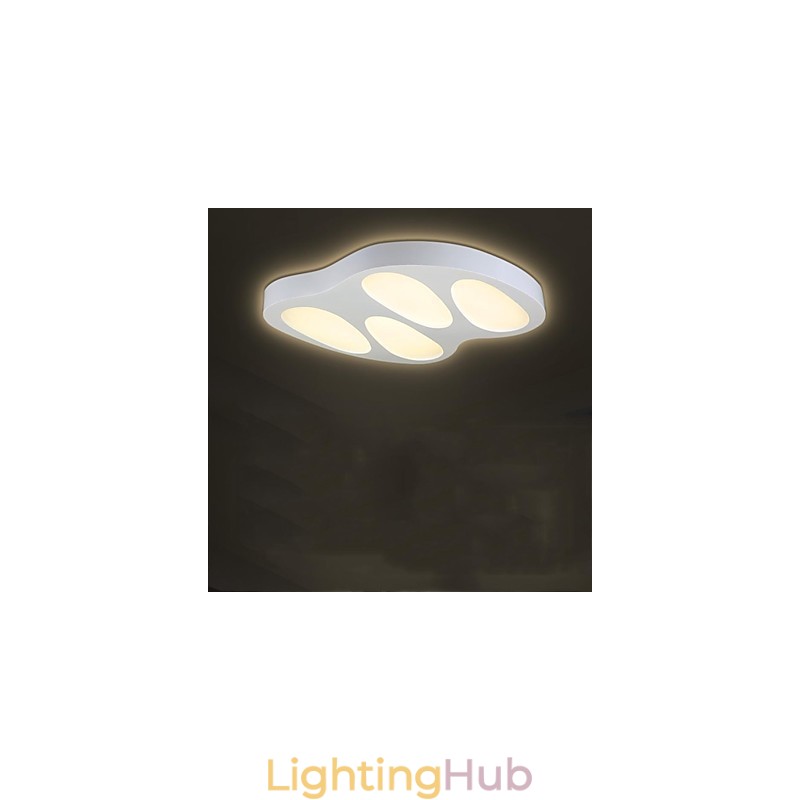 Flush Mount No Polar Light with Remote Control Modern Contemporary