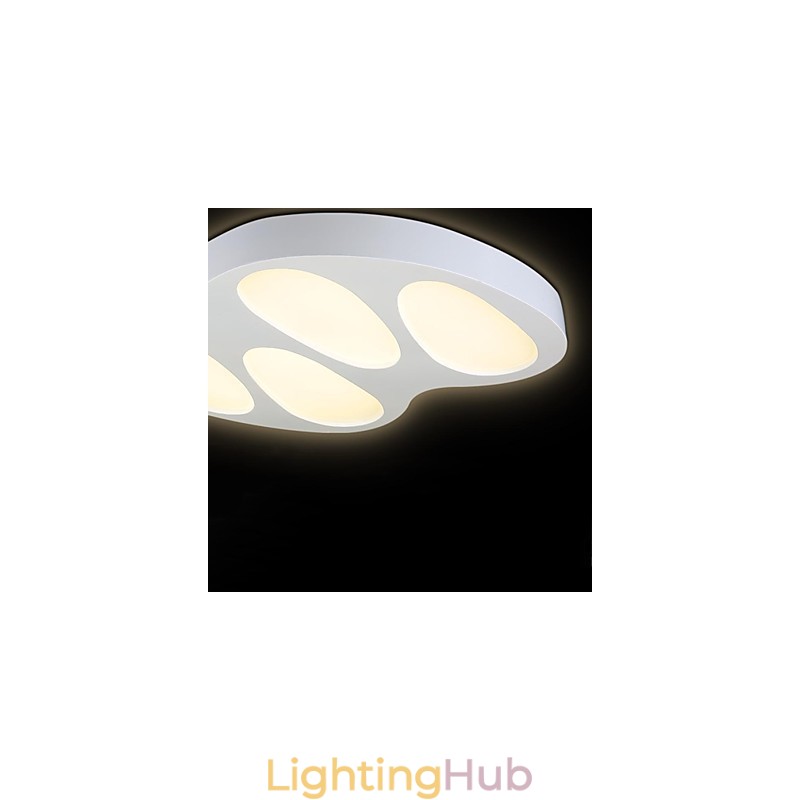 Flush Mount No Polar Light with Remote Control Modern Contemporary