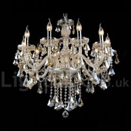 Cognac Crystal Color Pendant Light Crystal Modern Contemporary Traditional Classic Retro Lantern Country