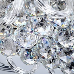 Flush Mount Three Color Light with Remote Control Modern Contemporary Glass