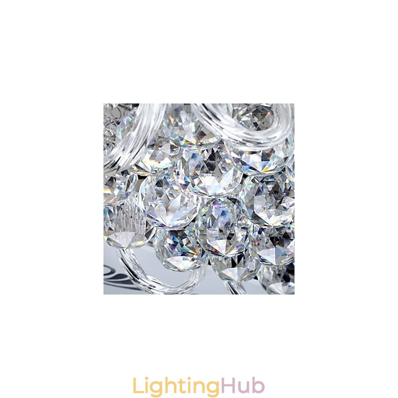 Flush Mount Three Color Light with Remote Control Modern Contemporary Glass