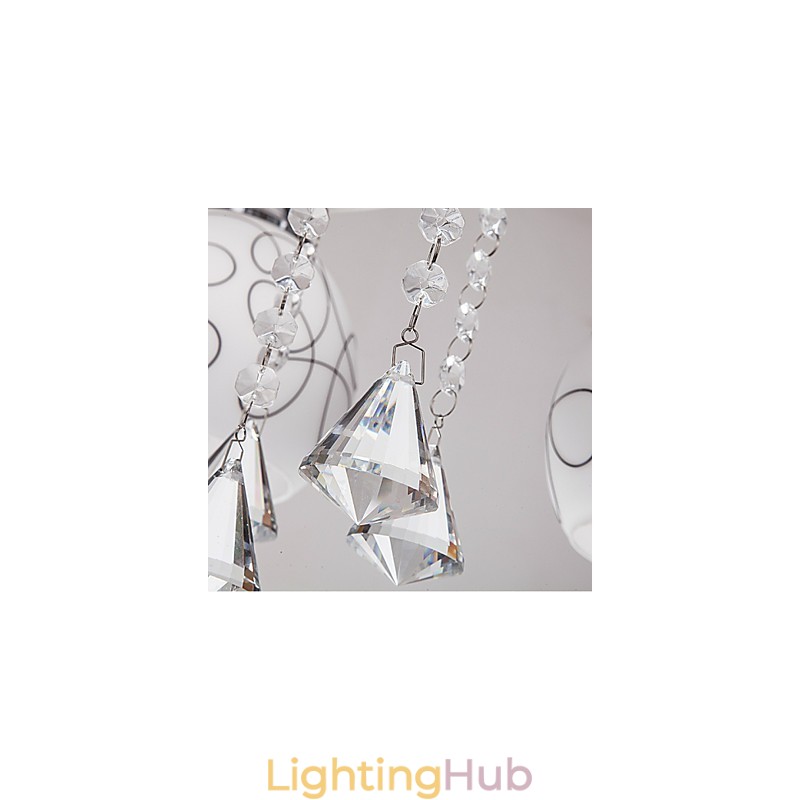 Chandelier Modern Crystal Living 8 lights