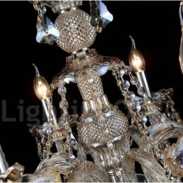 Cognac Crystal Color Pendant Light Crystal Modern Contemporary Traditional Classic Retro Lantern Country