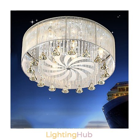 Flush Mount Crystal Modern Contemporary Glass Flush Mount Crystal Modern Contemporary Glass