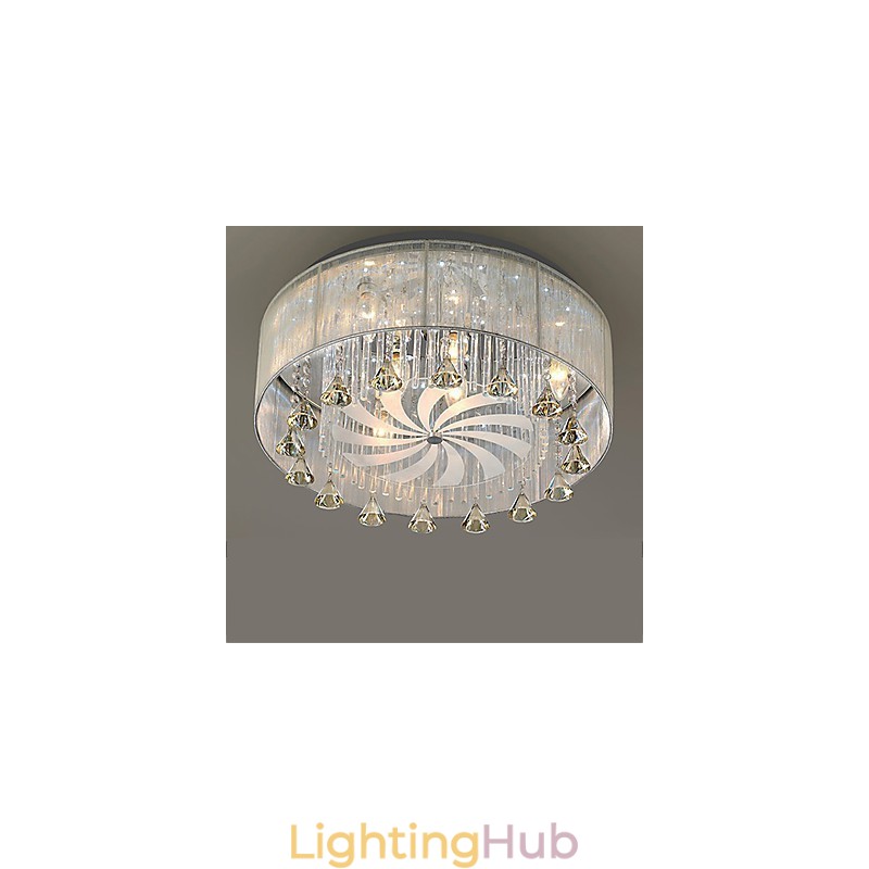 Flush Mount Crystal Modern Contemporary Glass