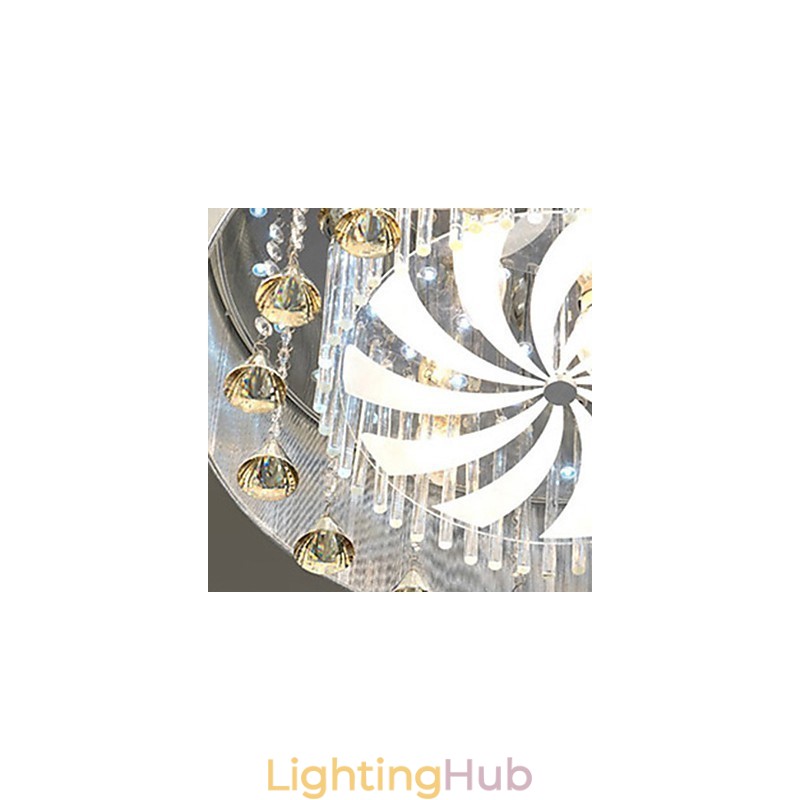 Flush Mount Crystal Modern Contemporary Glass