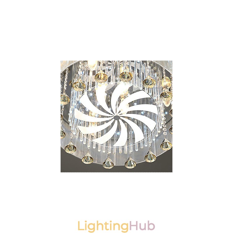 Flush Mount Crystal Modern Contemporary Glass