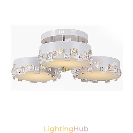 Modern Contemporary Crystal Painting Metal Flush Mount Modern Contemporary Crystal Painting Metal Flush Mount