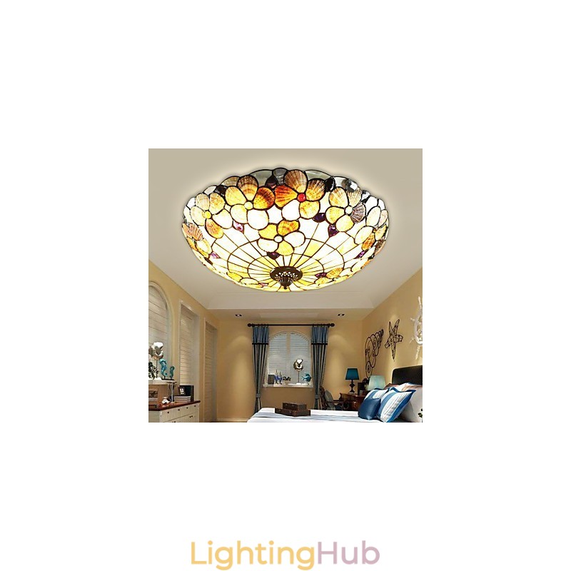 The Mediterranean Sea Shells Absorb Dome Light Rural Chimney 50 Cm In Diameter