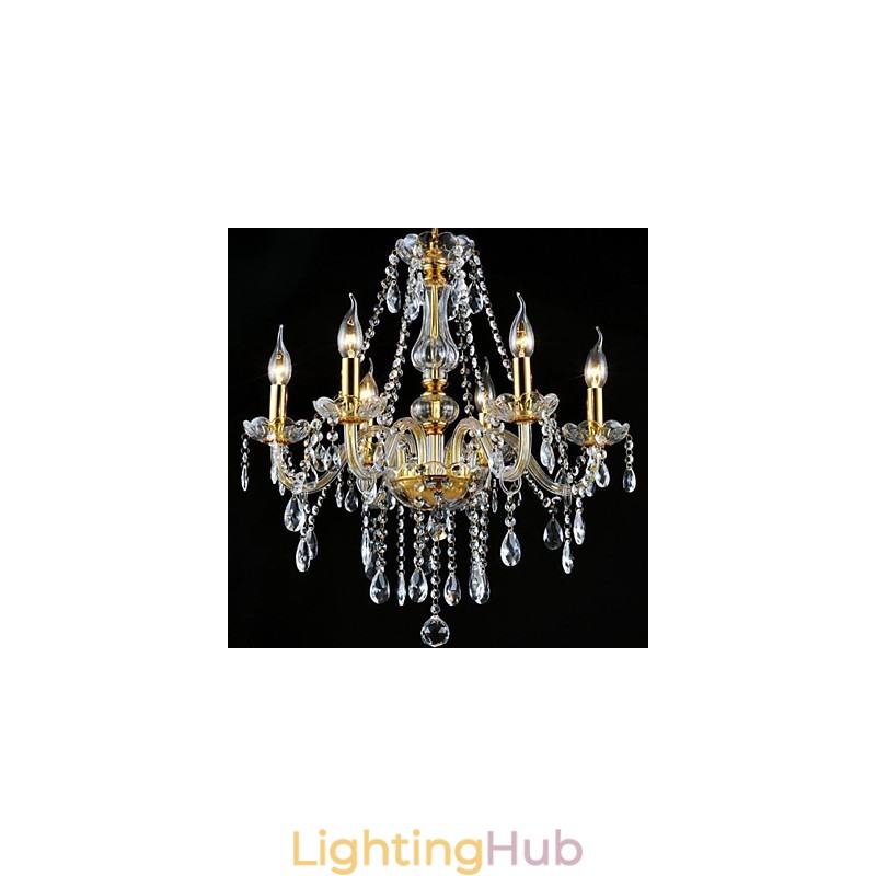 Modern Contemporary Traditional Classic Crystal Electroplated Crystal Chandelier