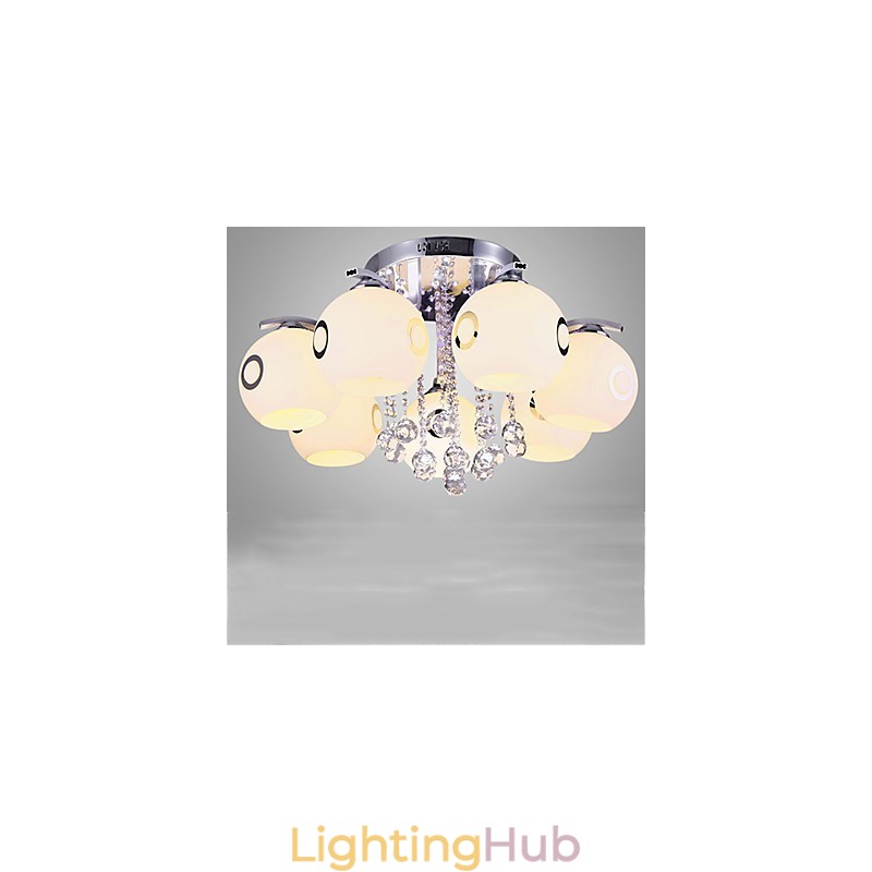 Flush Mount Crystal Modern Contemporary Glass