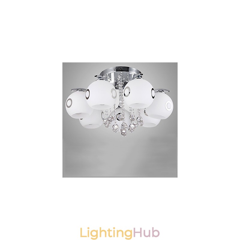 Flush Mount Crystal Modern Contemporary Glass