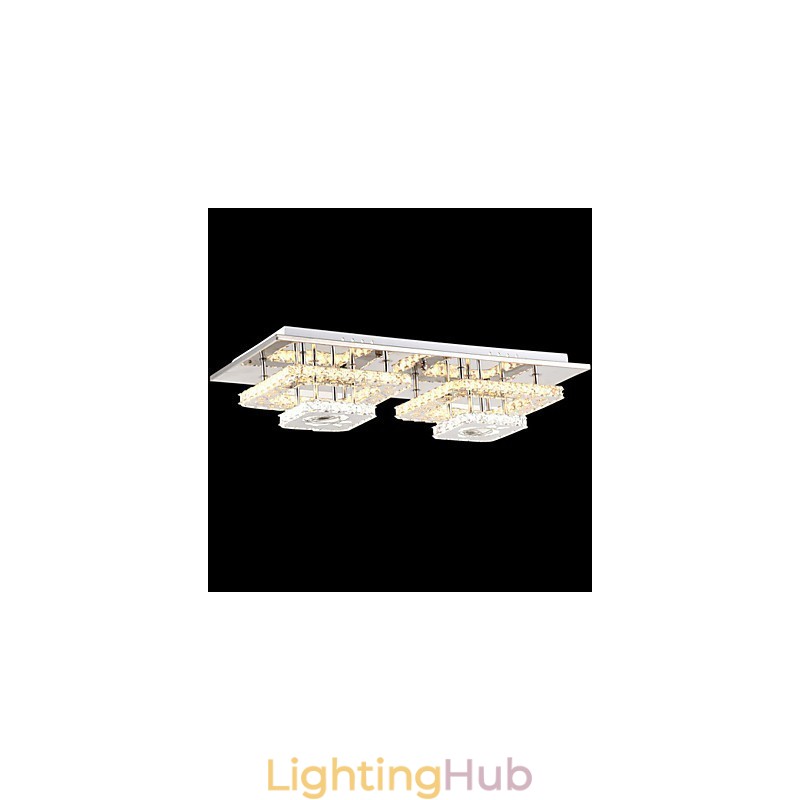 Flush Mounted Crystal Modern Contemporary Living Bed Kids