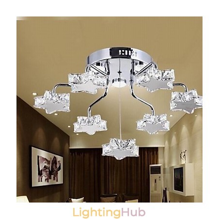Flush Mount 7 Light Modern Electroplated Stainless Flush Mount 7 Light Modern Electroplated Stainless