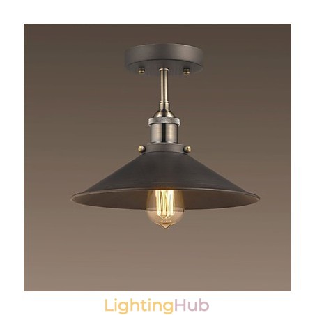 Vintage Mini Edison Ceiling Light 1 Light Metal Flush Mount Vintage Mini Edison Ceiling Light 1 Light Metal Flush Mount