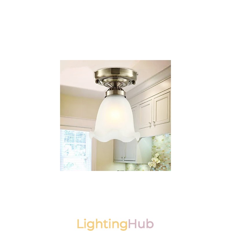 Traditional Classic Mini Style Electroplated Metal Flush Mount Spot Lights