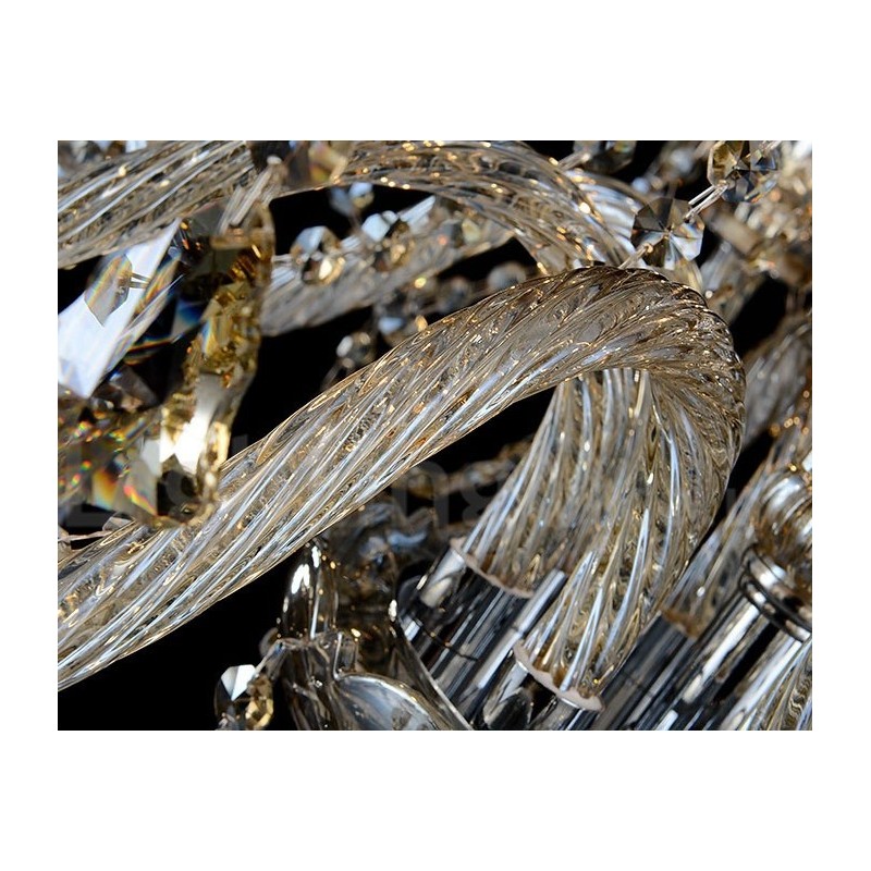 Cognac Crystal Color Pendant Light Crystal Modern Contemporary Traditional Classic Retro Lantern Country