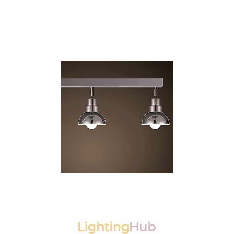 Flush Mount Trinal head Light White Glass Aluminum Frame Fashion Modern