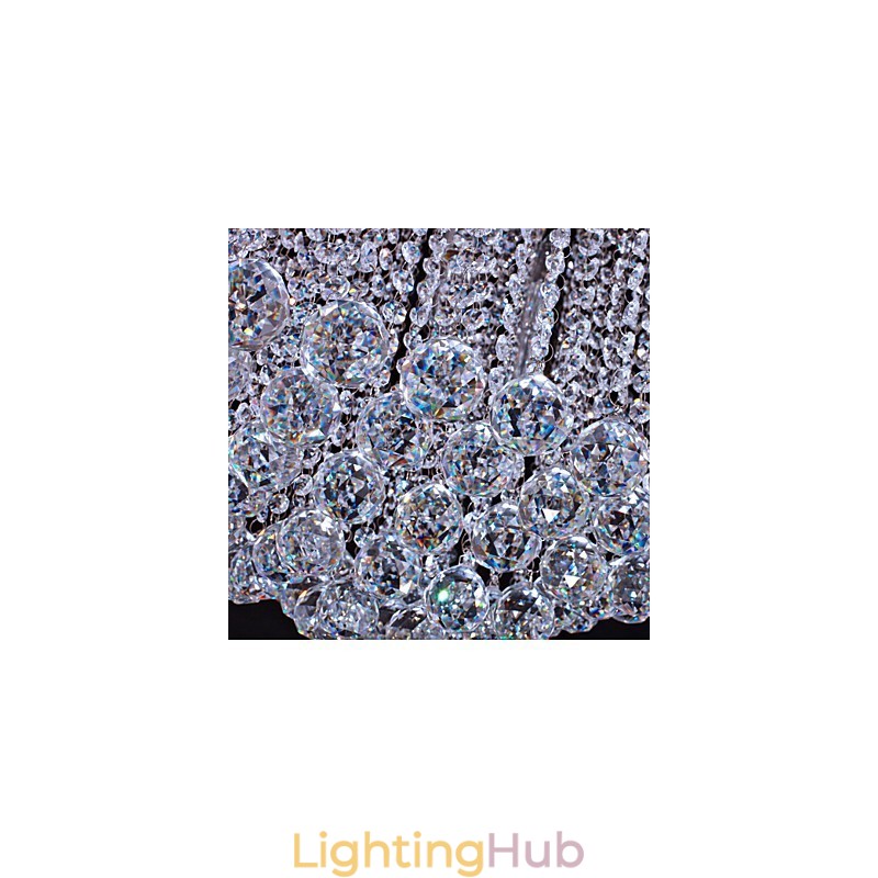 Flush Mount Crystal Modern Contemporary Metal