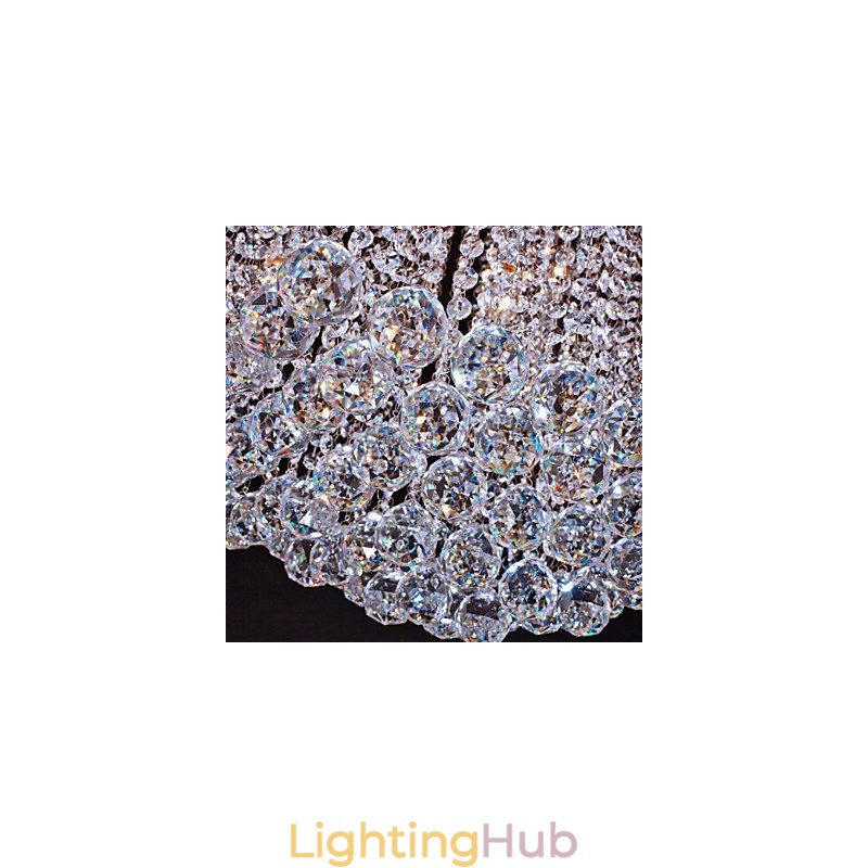 Flush Mount Crystal Modern Contemporary Metal
