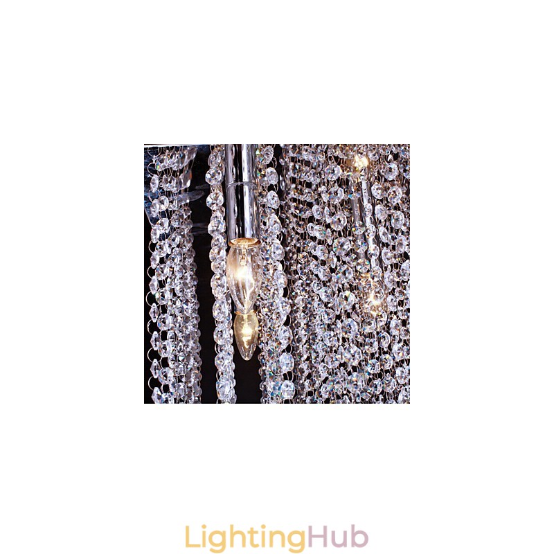 Flush Mount Crystal Modern Contemporary Metal